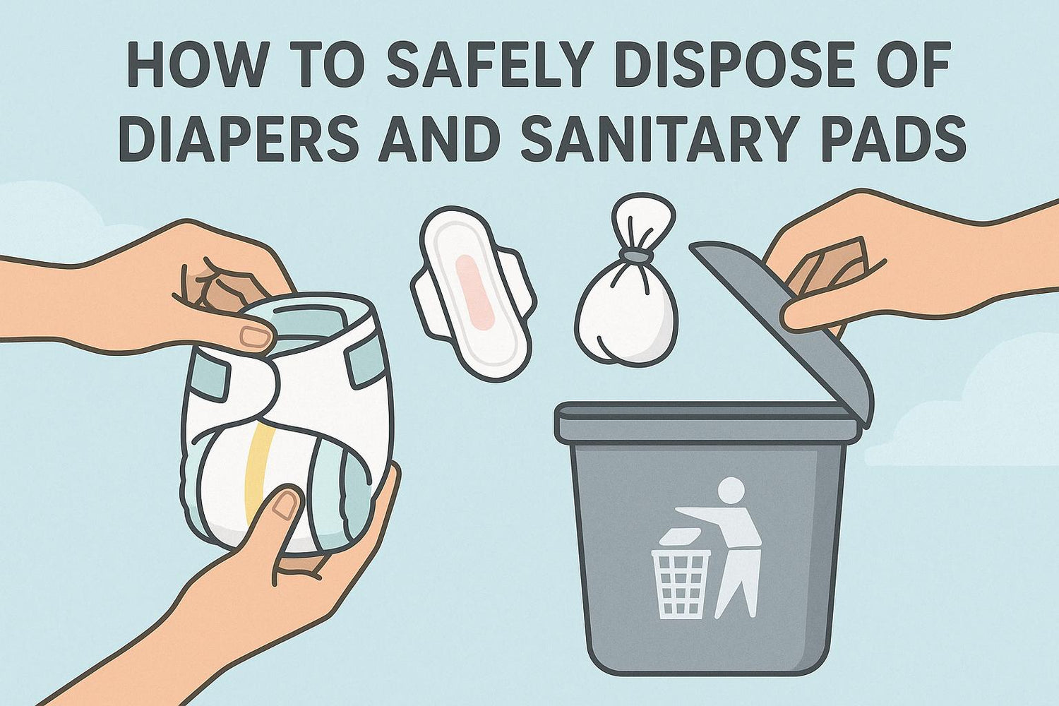How to Safely Dispose of Diapers and Sanitary Pads - 1st Indian ...