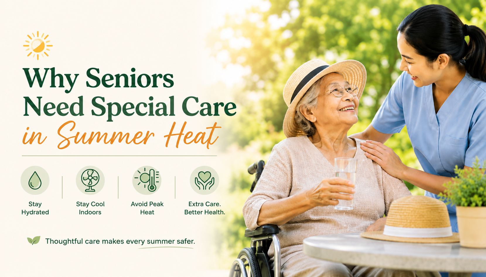 Why Seniors Need Special Care in Summer Heat