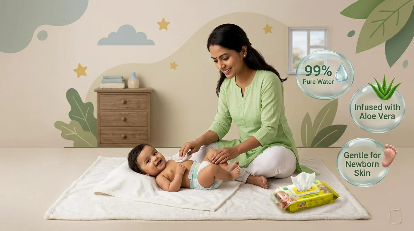 Wet Wipes vs Cloth — What's Actually Better for Your Baby's Skin?